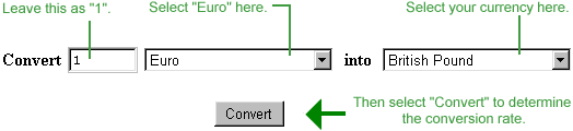 Click here to go to the Yahoo Currency Converter
